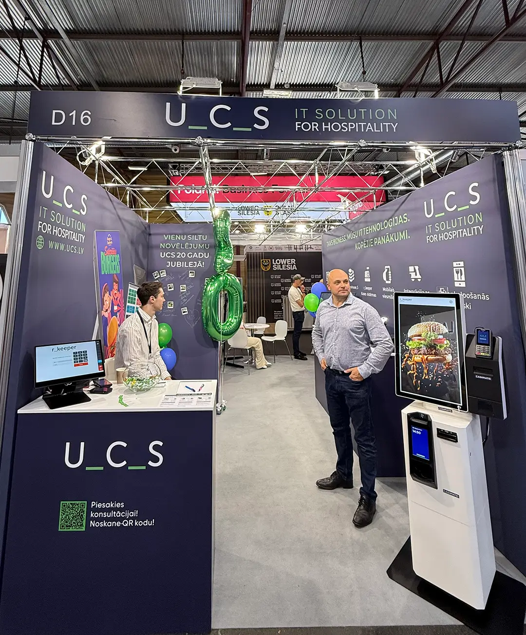 Custom-built exhibition stands