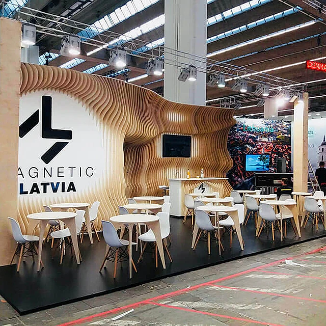 Custom-built exhibition stands, LIAA Magnetic Latvia