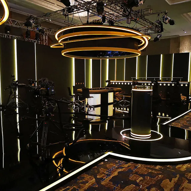  Custom-built exhibition stands, poker stand 