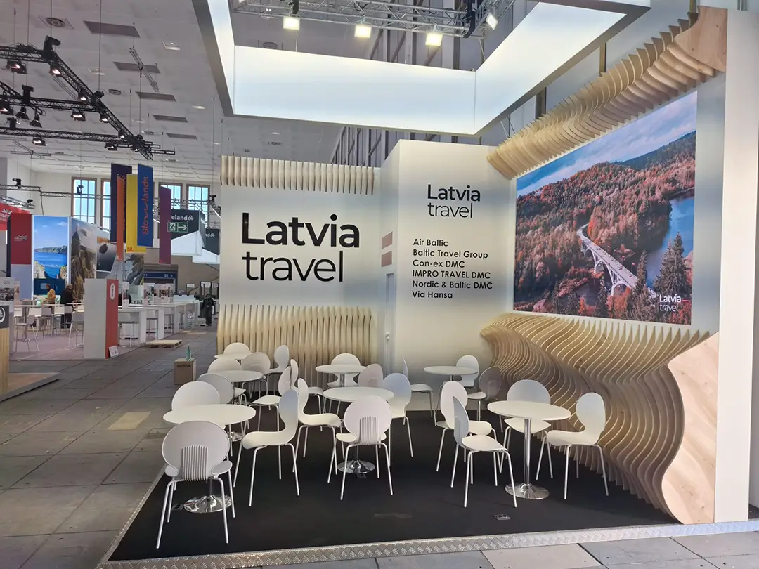 Custom-built exhibition stands | LATVIA Travel