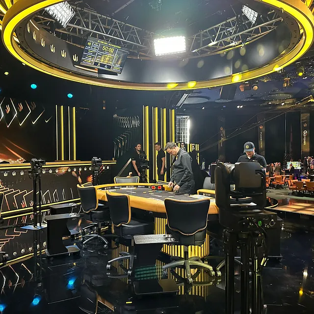 Custom-built exhibition stands, poker stand