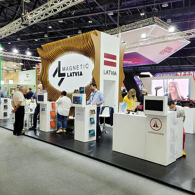 Custom-built exhibition stands, LIAA Magnetic Latvia, GITEX