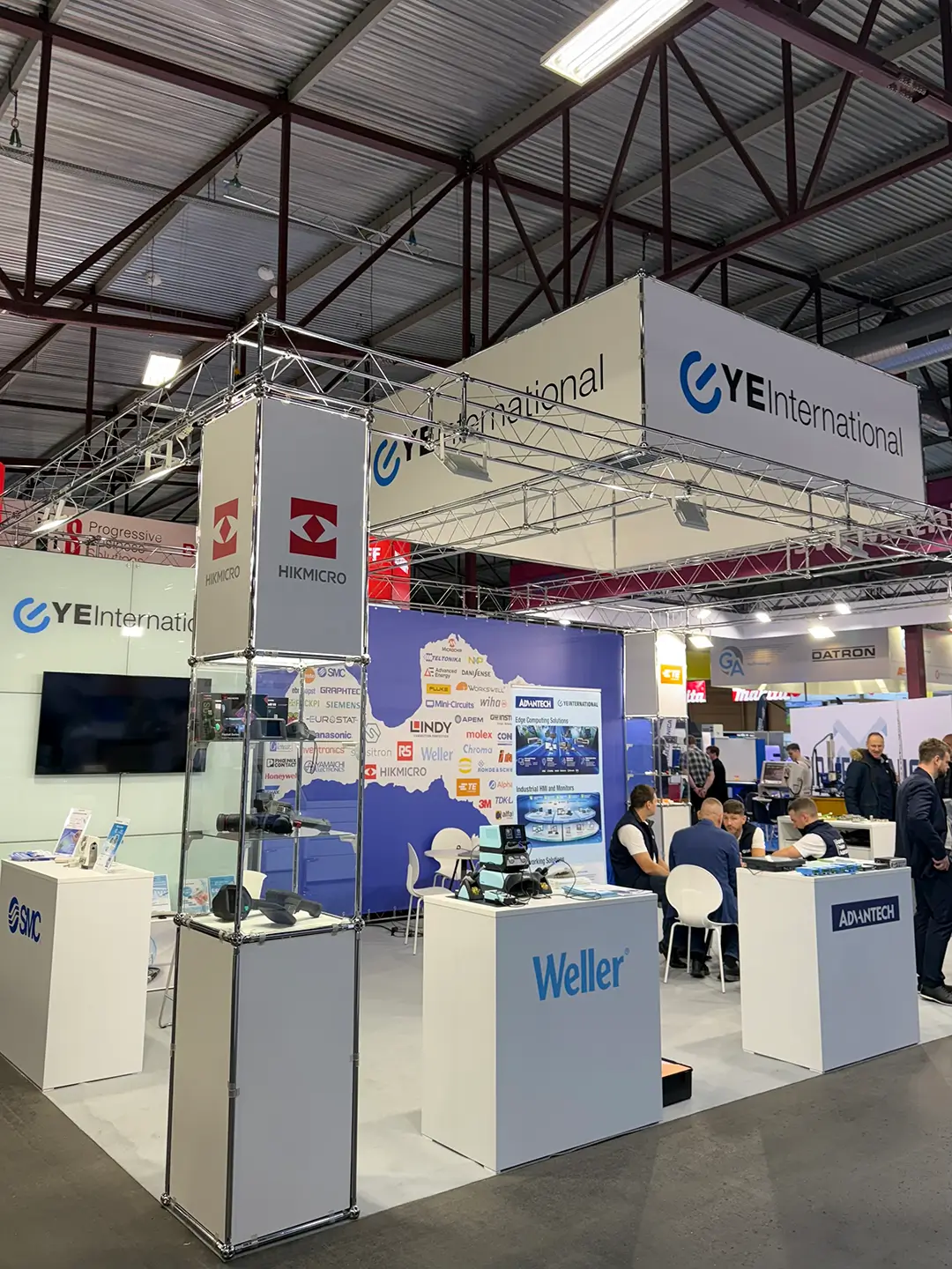 Custom-built exhibition stands