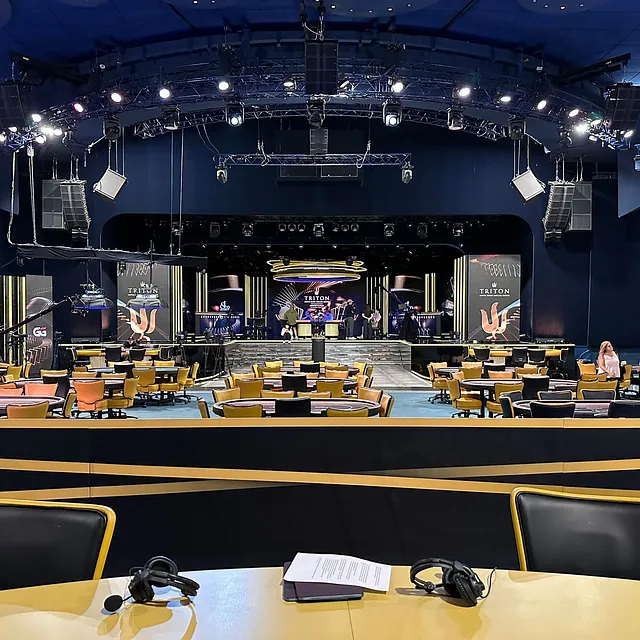 Custom-built exhibition stands, poker stand