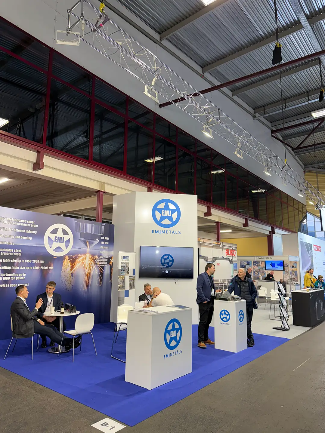 Custom-built exhibition stands