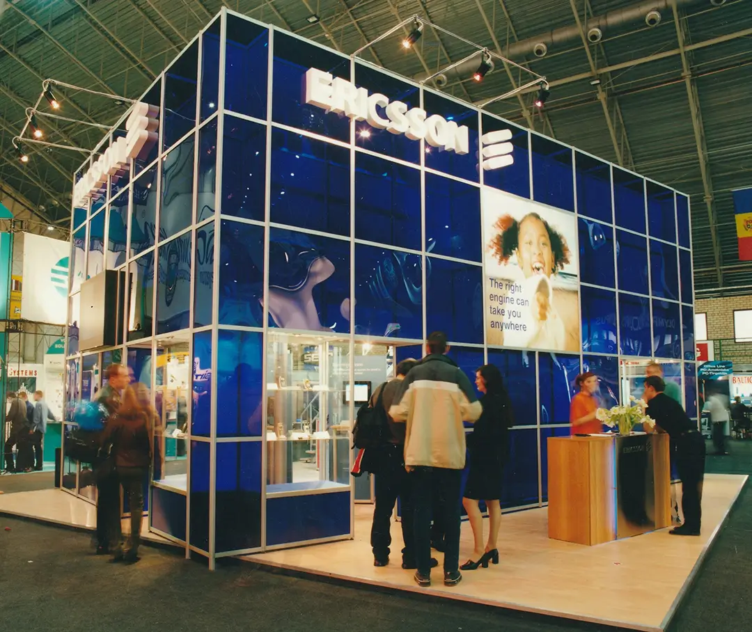 Exhibition system stands Ericsson stand