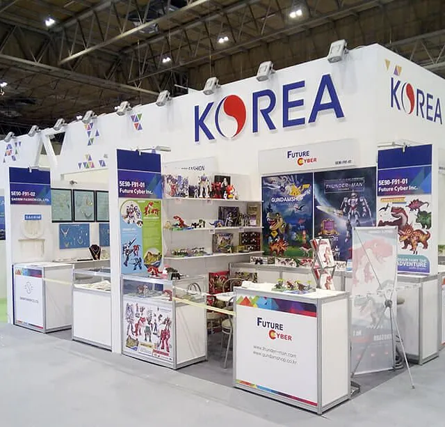 Custom-built exhibition stands, Korea stand