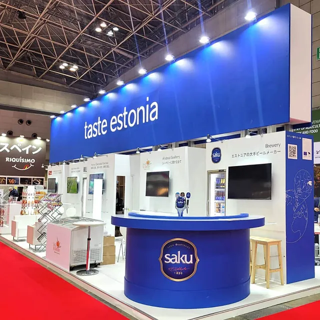 Custom-built exhibition stands ESTONIA stand Foodex Japan