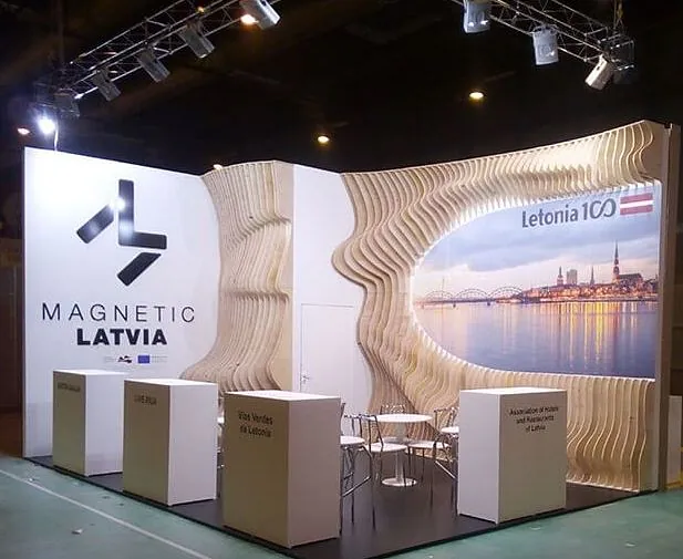Custom-built exhibition stands, LIAA Magnetic Latvia