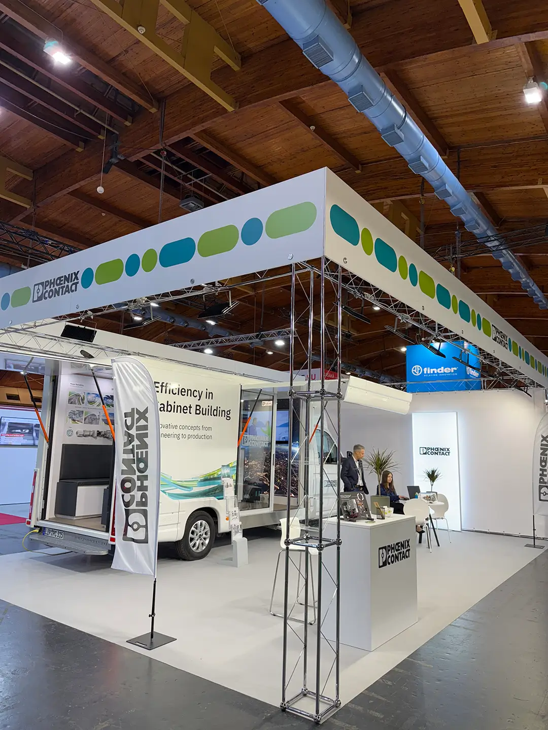 Custom-built exhibition stands