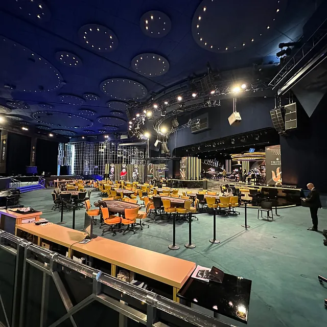 Custom-built exhibition stands, poker stand