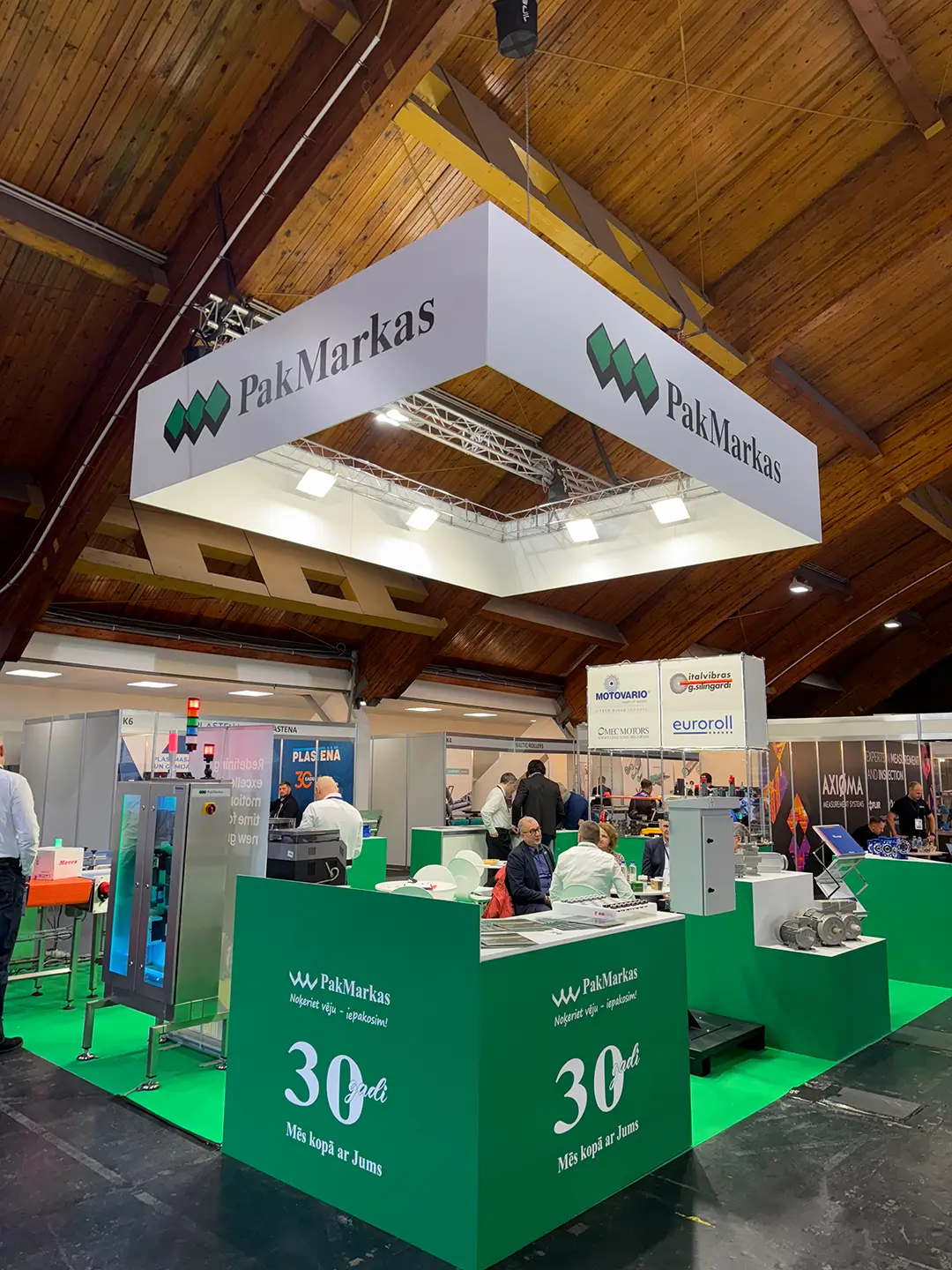 Custom-built exhibition stands
