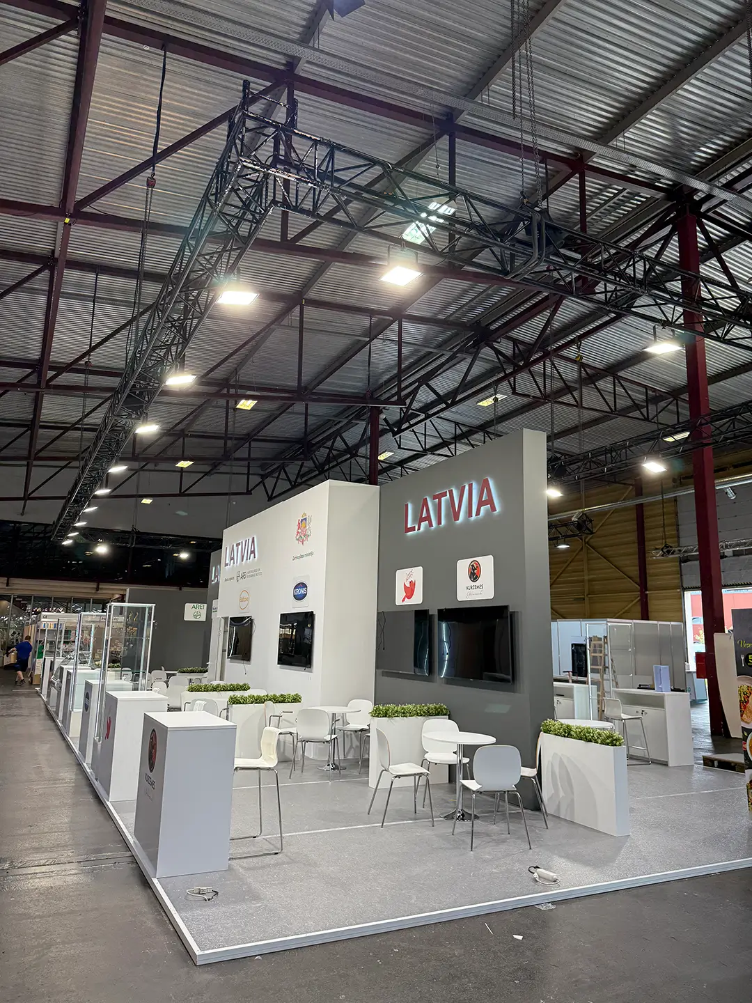 Custom-built exhibition stands