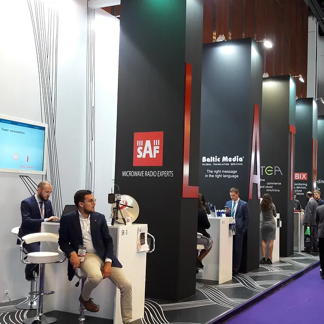 Custom-built stands, LIAA, GITEX, Dubai, UAE 