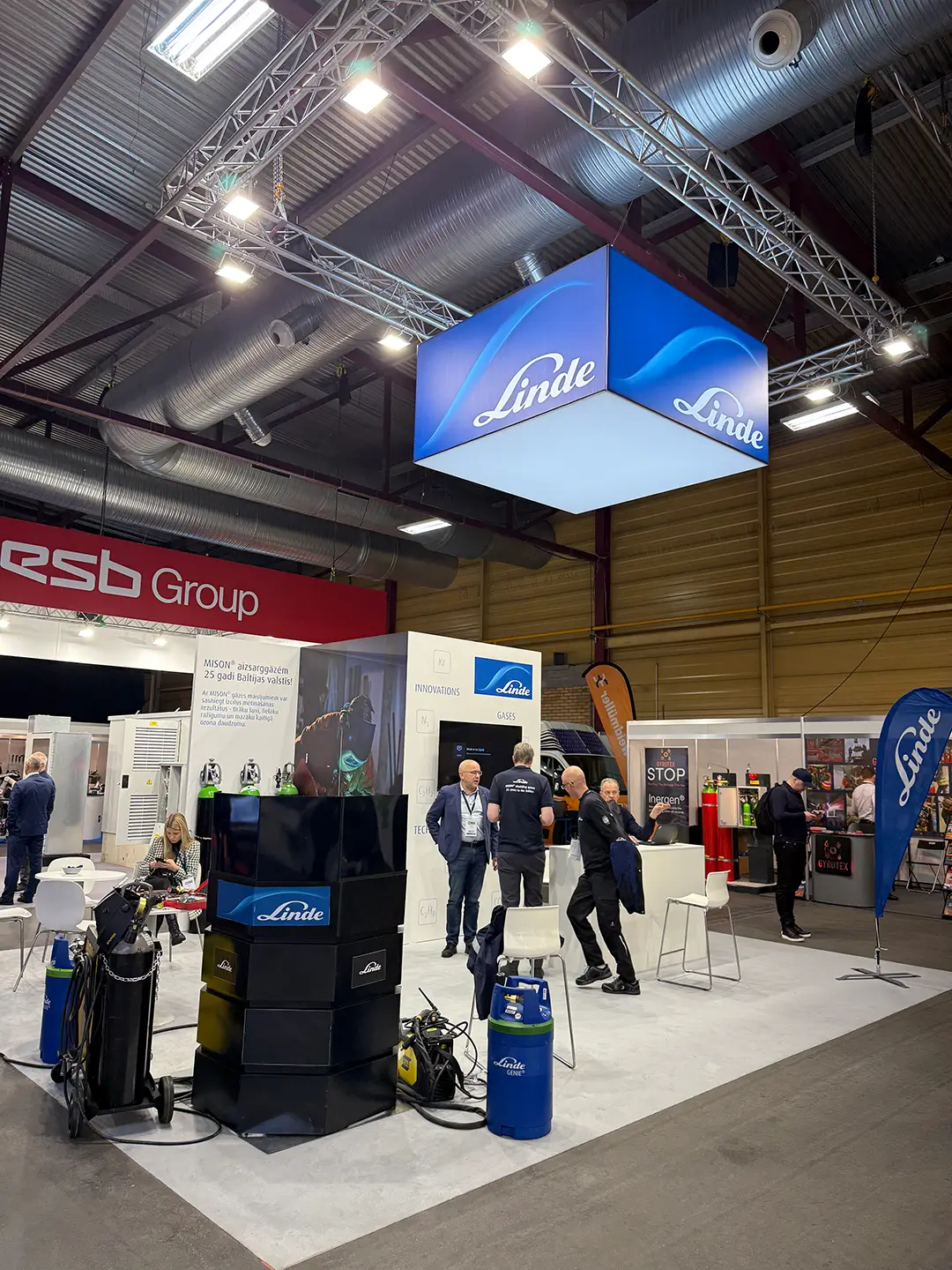 Custom-built exhibition stands