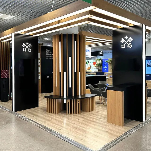 Custom-built exhibition stands, LIVE RIGA, MIPIM 