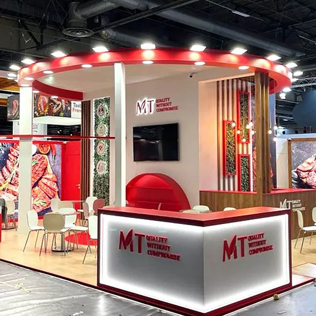 Custom-built exhibition stand, MT, SIAL food industry, France, 2022